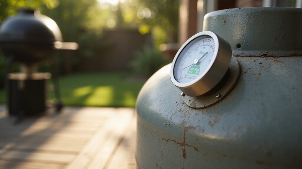 check propane level regularly