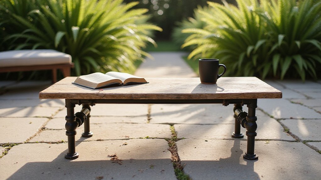 create outdoor coffee table
