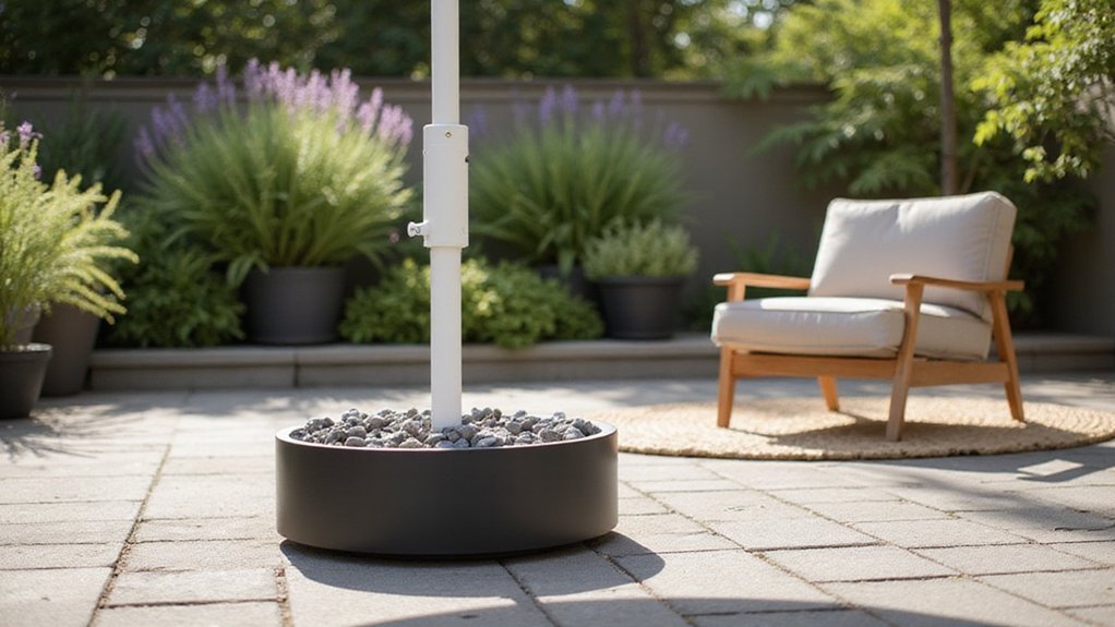 create your own umbrella base