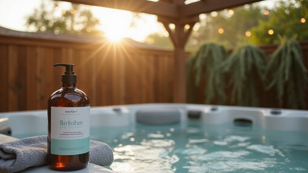 hot tub chemical addition