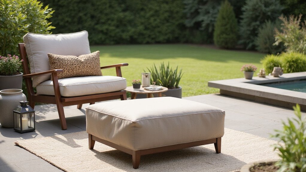 outdoor ottomans for comfort
