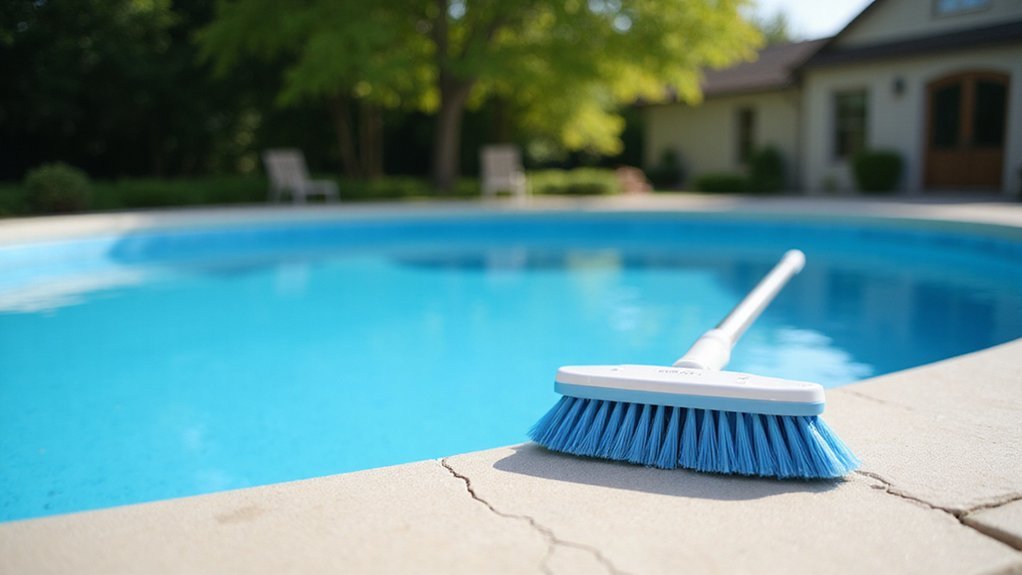 pool liner cleaning process
