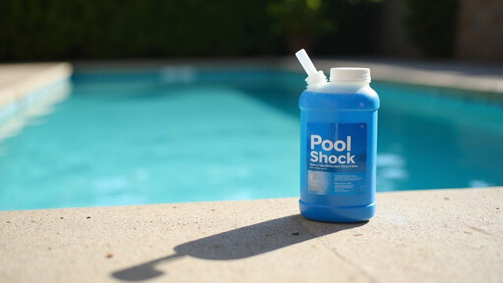 pool shock and chlorine