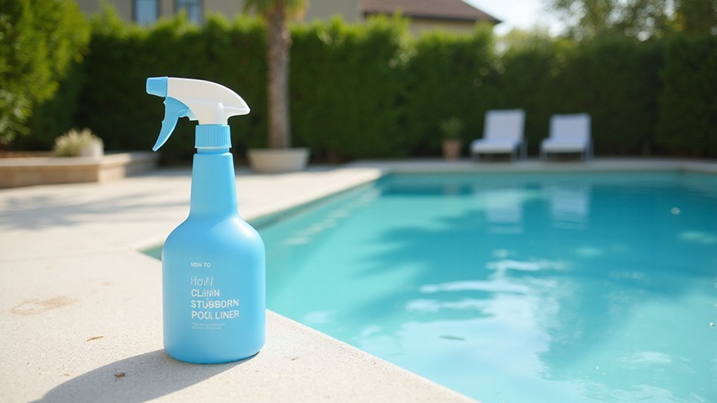removing tough pool stains