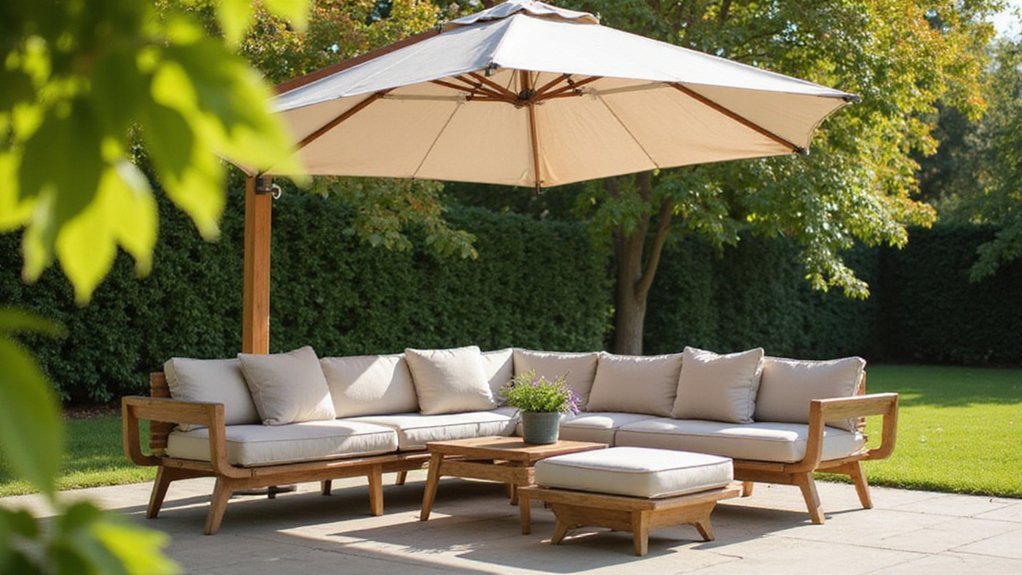 top patio umbrella seating