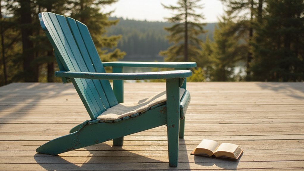 traditional outdoor wooden seating