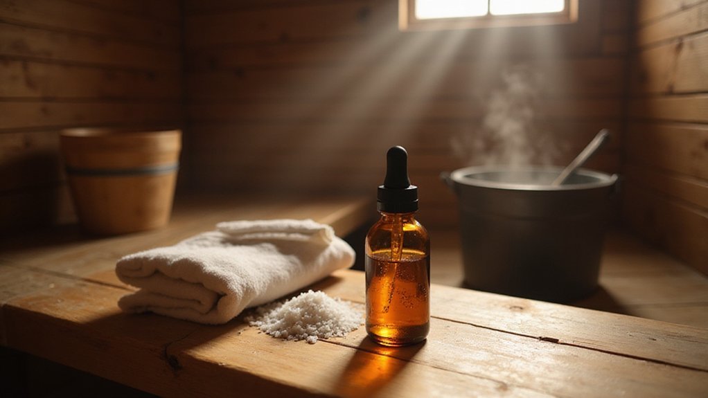 adding aroma to sauna